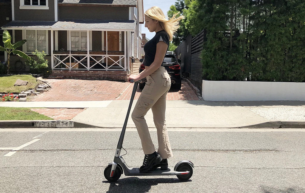 Fun on an e-scooter