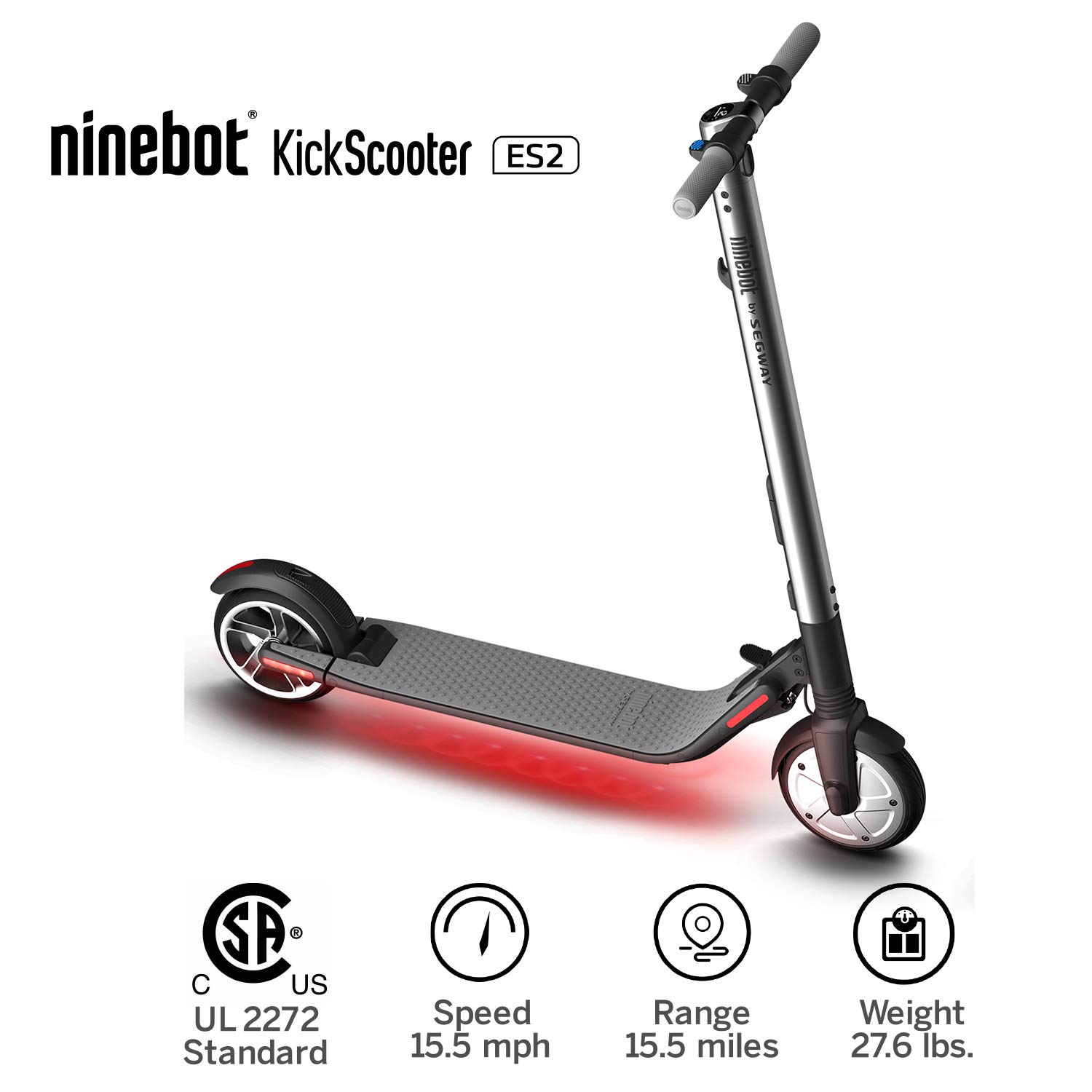 Segway Ninebot ES2 Electric Scooter - Zendrian® Tech - Ultra-Portable  Electric Transportation